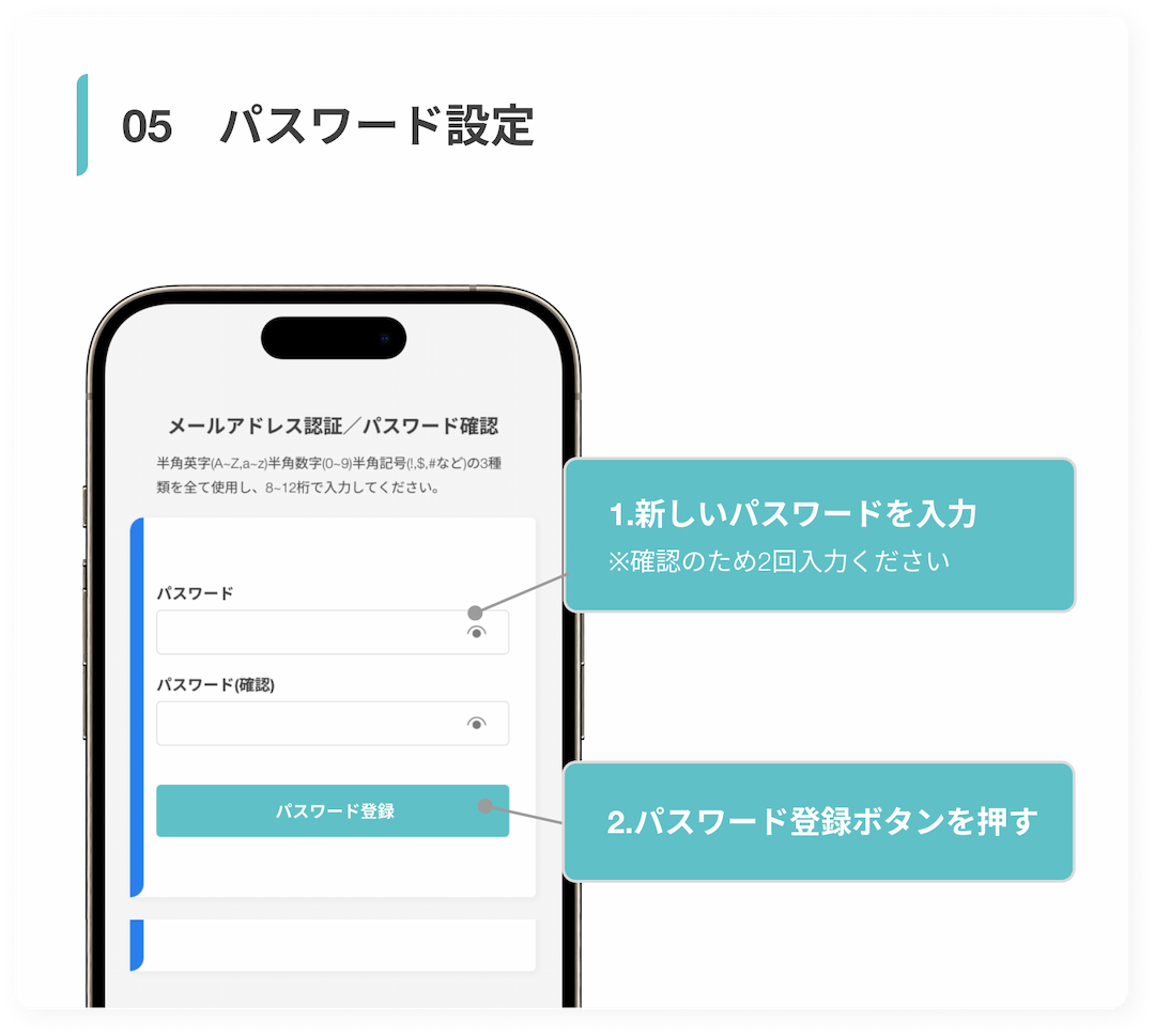 パスワード設定