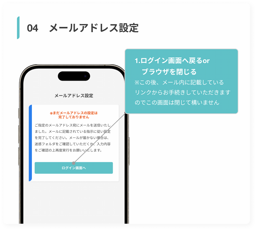 メールアドレス設定